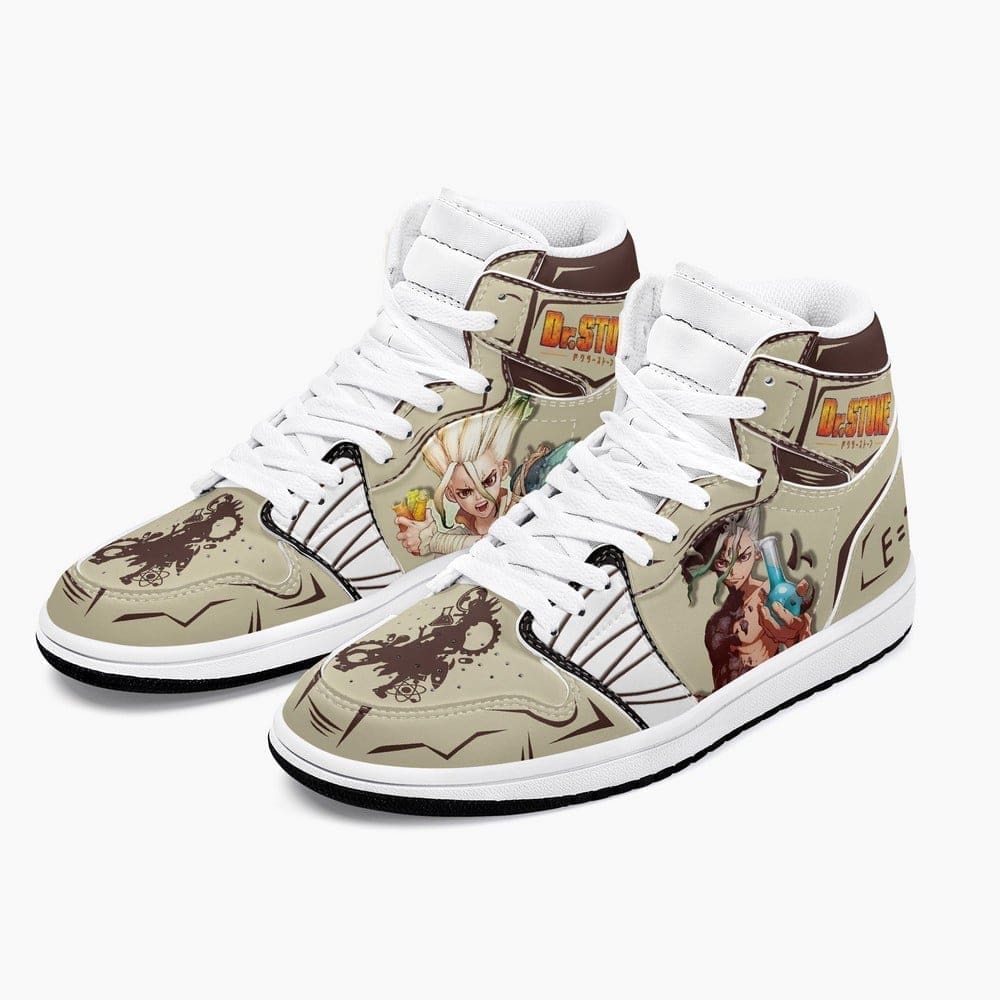 Ideafootwear Senku Ishigami AJ1 High Sneakers Shoes For Men And Women