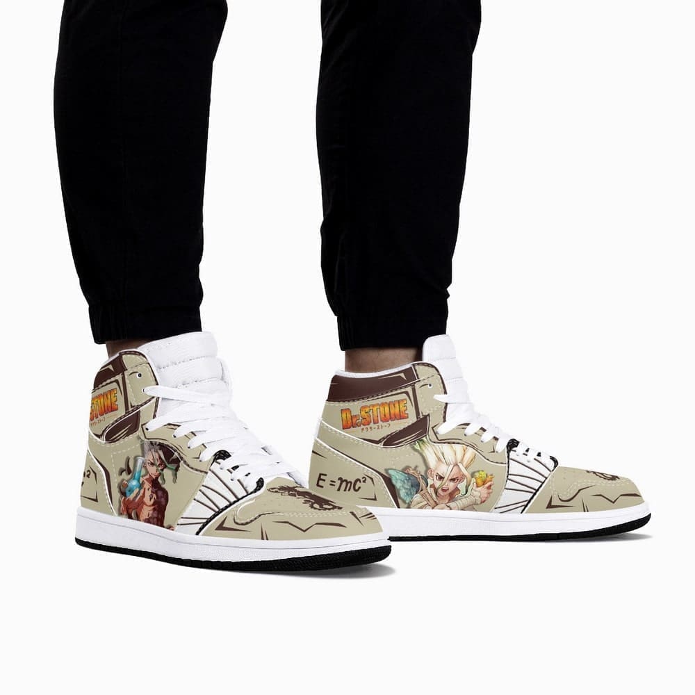 Ideafootwear Senku Ishigami AJ1 High Sneakers Shoes For Men And Women