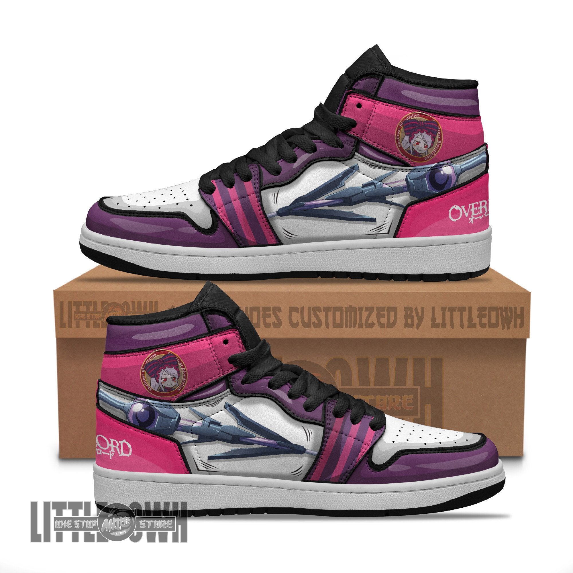 Ideafootwear Shalltear Bloodfallen AJ1 High Sneakers Shoes For Men And Women