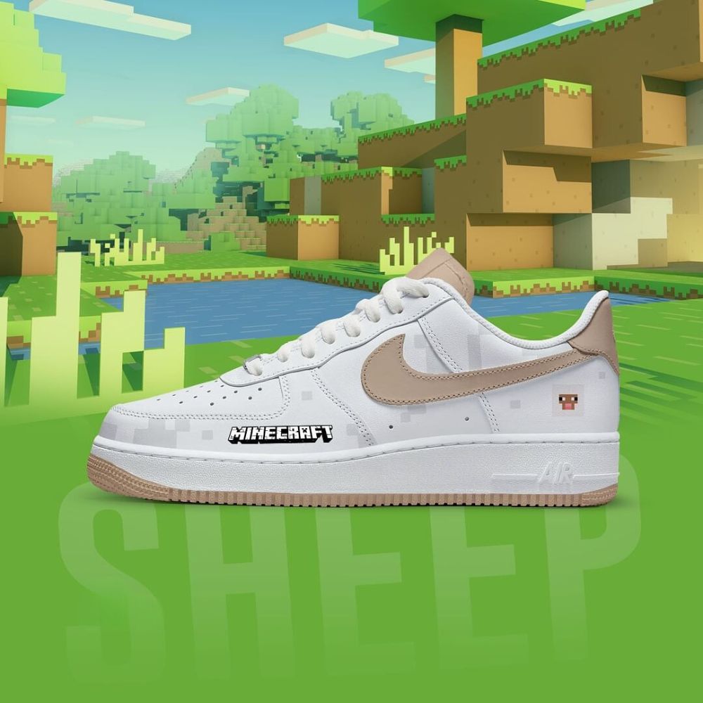 Ideafootwear Sheep Minecraft Air Low-Top Sneakers Shoes For Men And Women 1