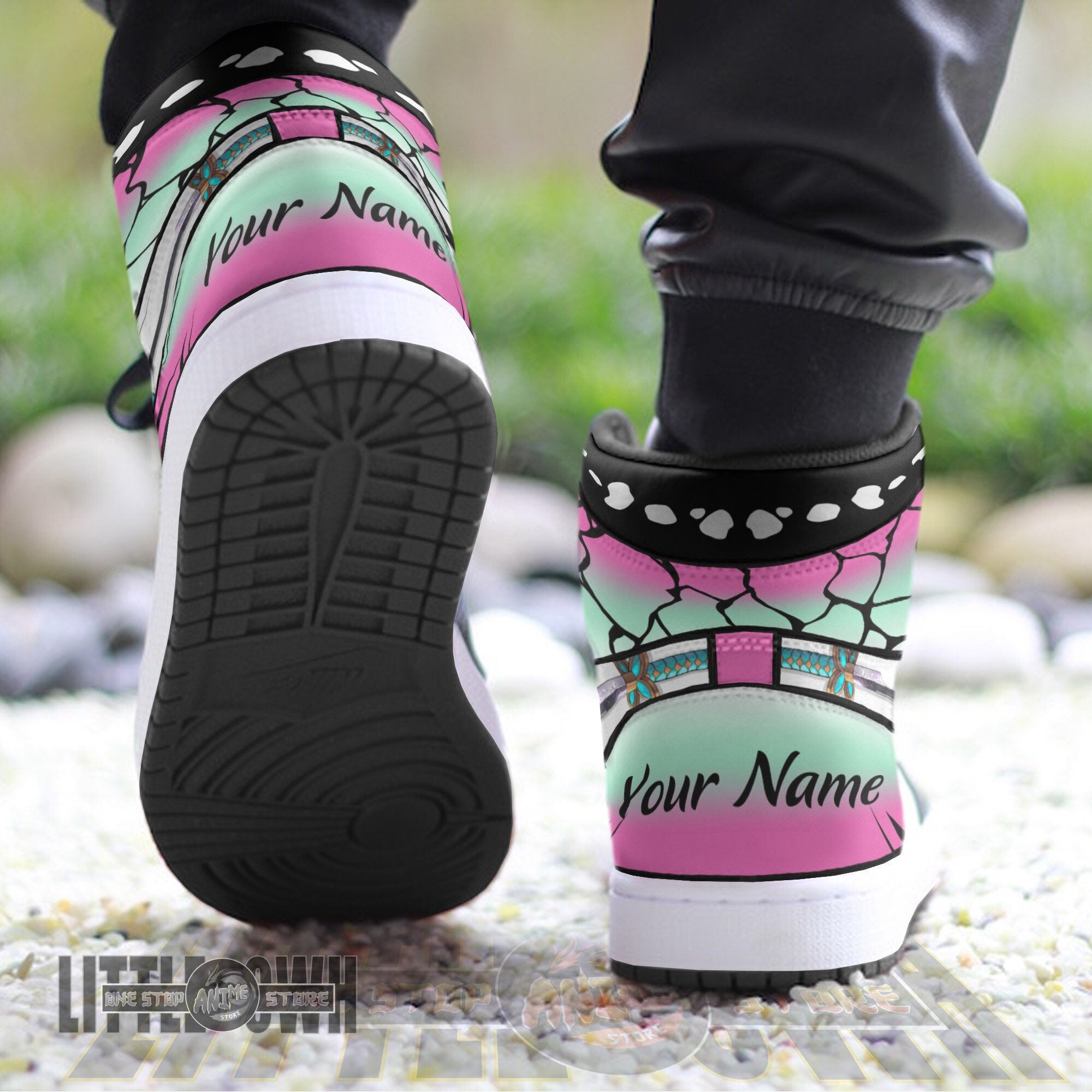 Ideafootwear Shinobu Kochou AJ1 High Sneakers Shoes For Men And Women