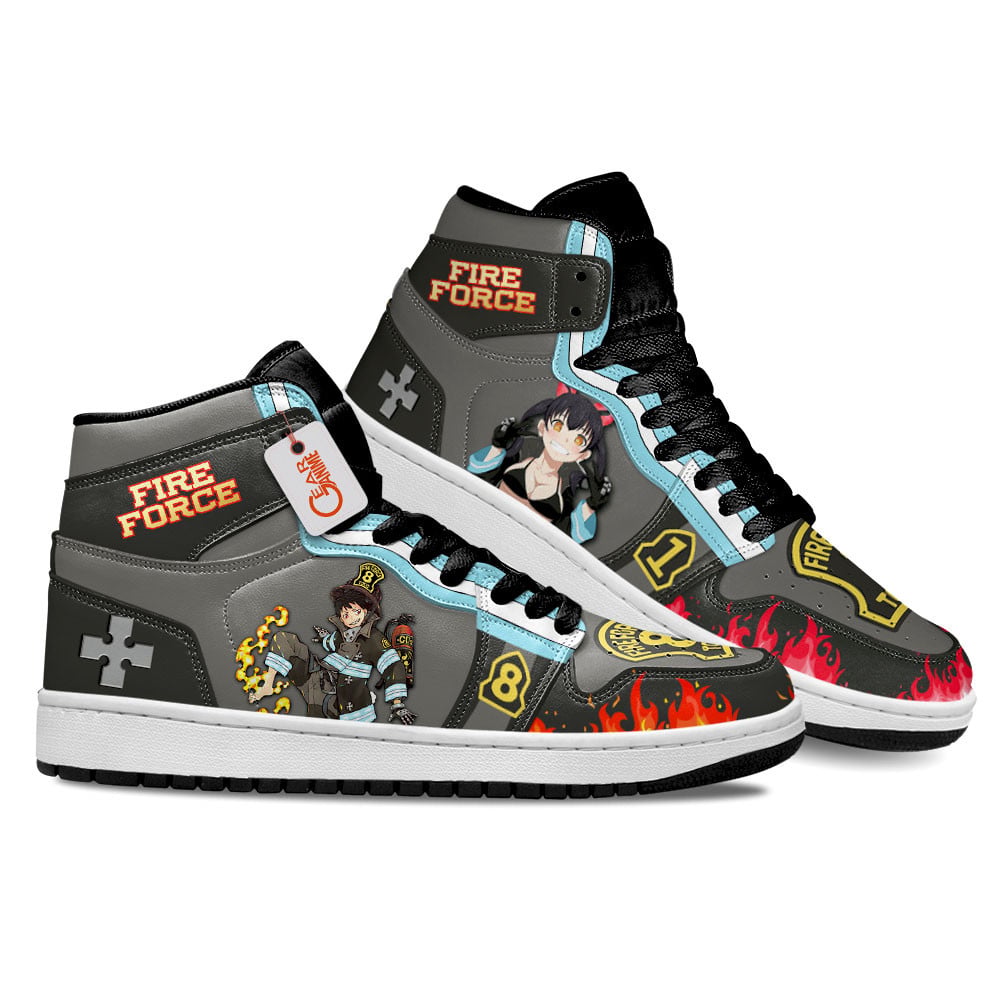 Ideafootwear Shinra and Tamaki AJ1 High Sneakers Shoes For Men And Women