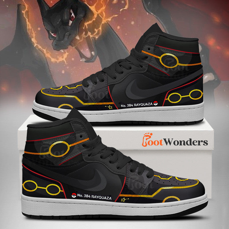 Ideafootwear Shiny Rayquaza AJ1 High Sneakers Shoes For Men And Women