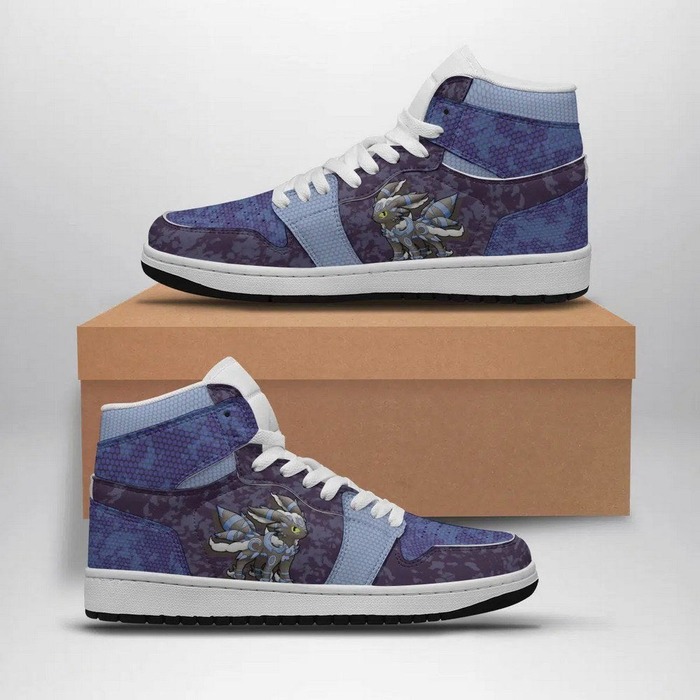 Ideafootwear Shiny Umbreon Attack Pokemon AJ1 High Sneakers Shoes For Men And Women