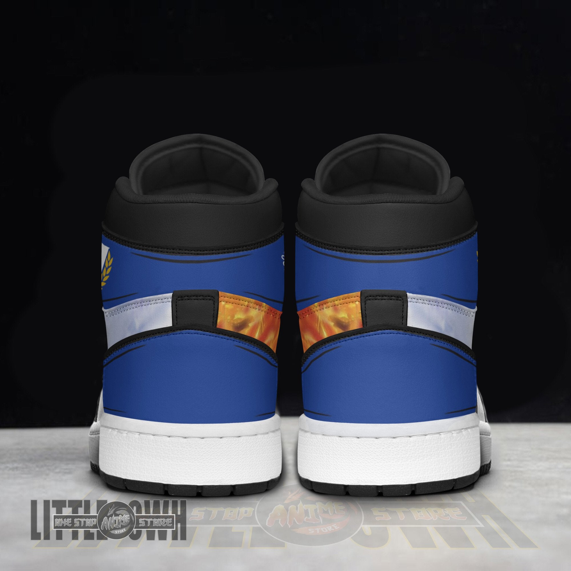 Ideafootwear Shoto Todoroki AJ1 High Sneakers Shoes For Men And Women