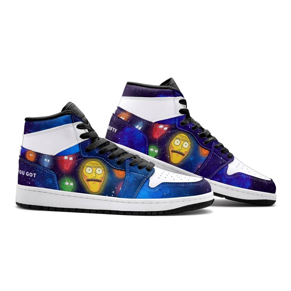 Ideafootwear Show Me What You Got Rick And Morty AJ1 High Sneakers Shoes For Men And Women