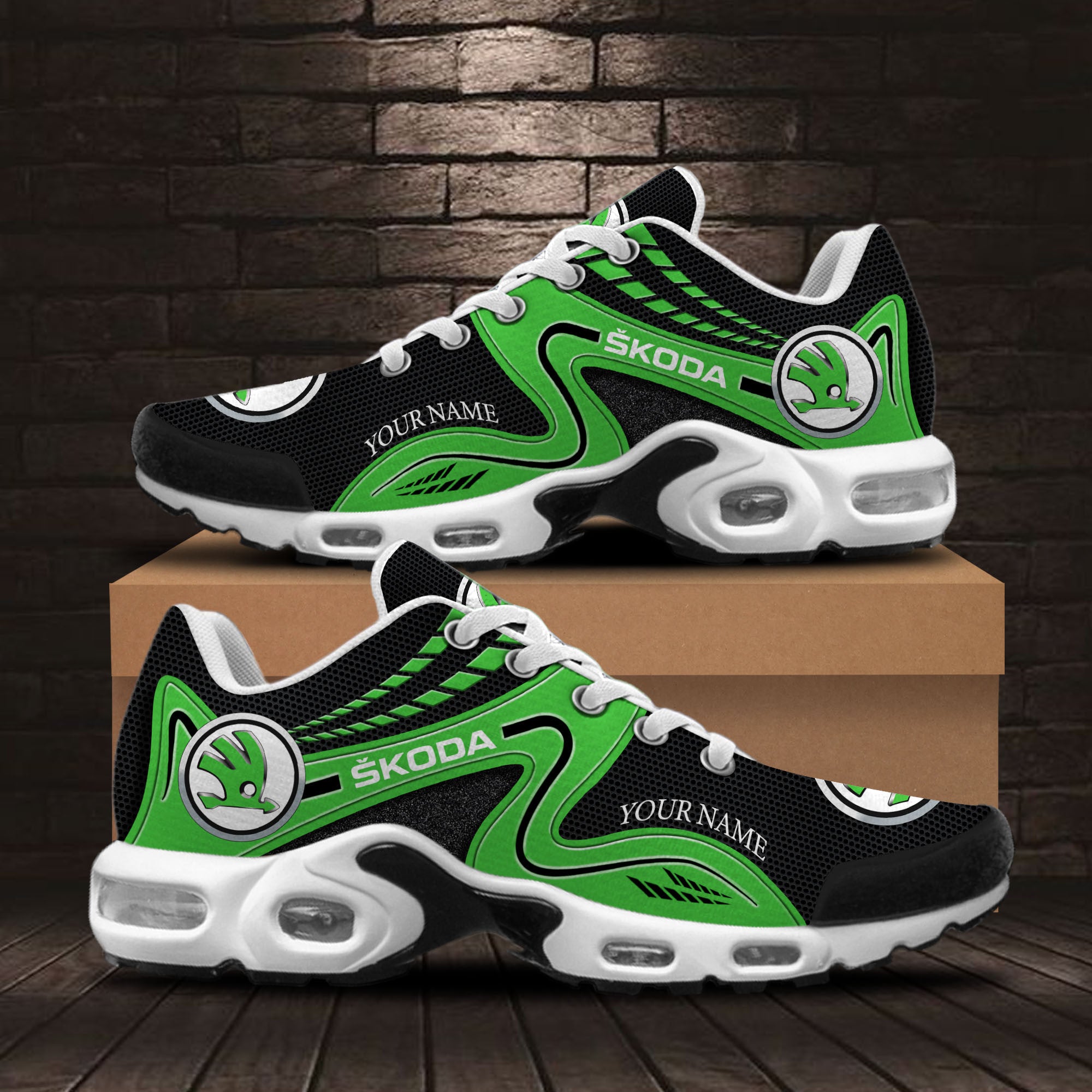 Ideafootwear Skoda Auto TN Shoes Sneakers For Men And Women