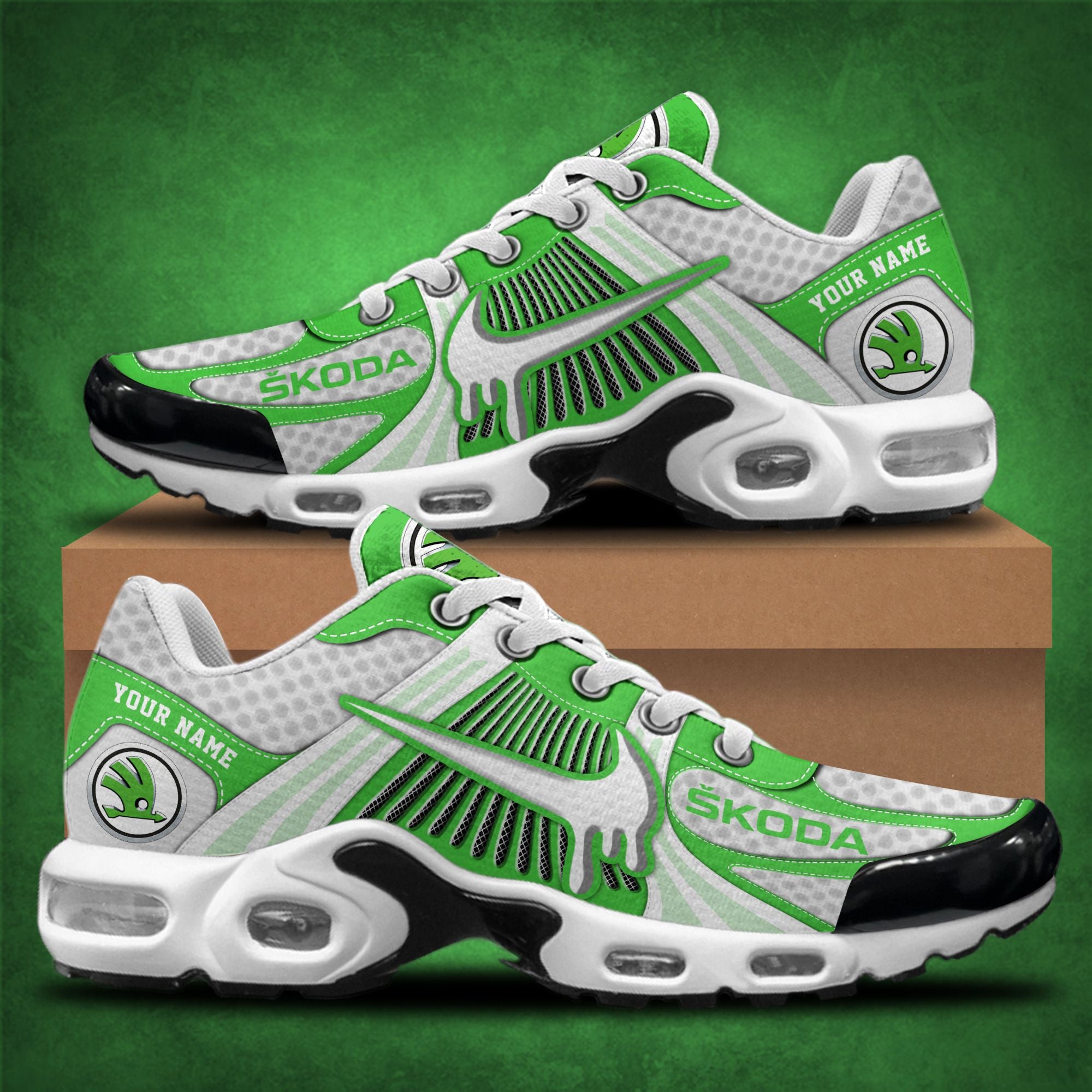 Ideafootwear Skoda Auto TN Shoes Sneakers For Men And Women