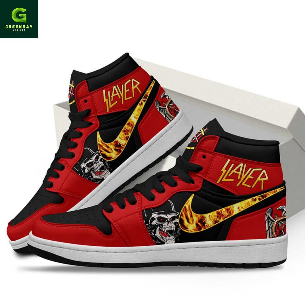 Ideafootwear Slayer AJ1 High Sneakers Shoes For Men And Women