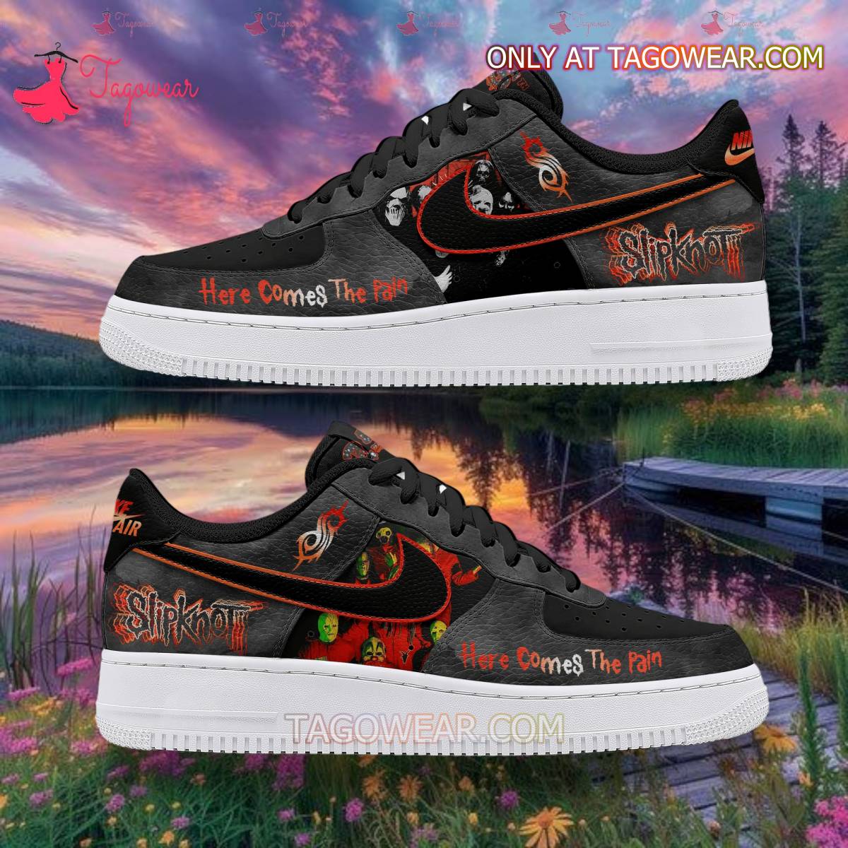 Ideafootwear Slipknot Air Low-Top Sneakers Shoes For Men And Women 2