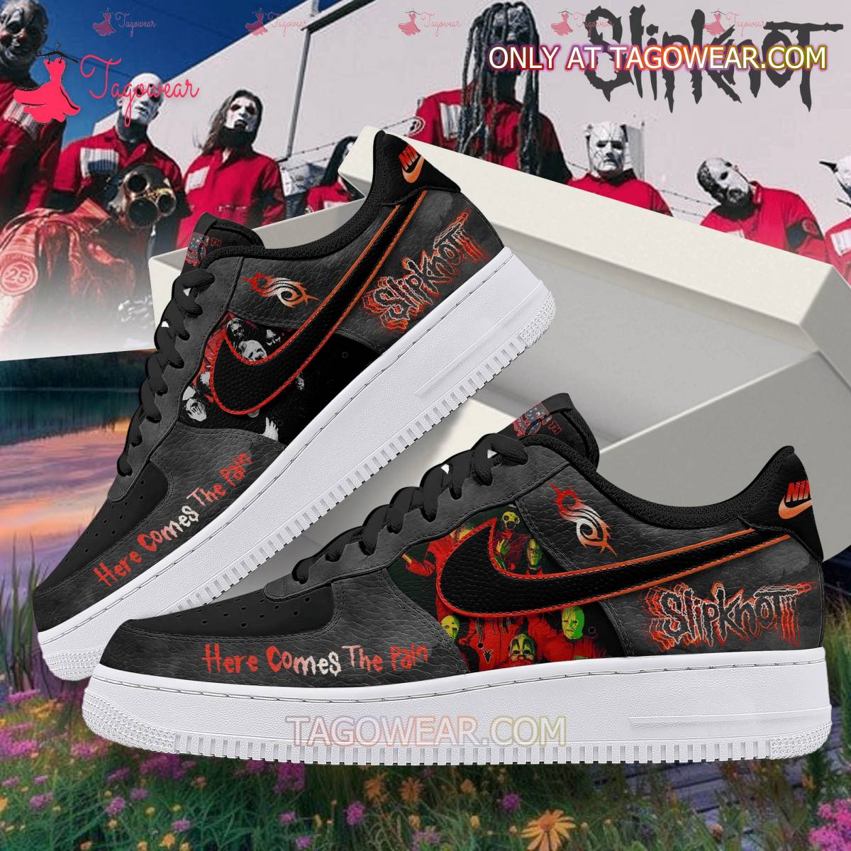 Ideafootwear Slipknot Air Low-Top Sneakers Shoes For Men And Women 1