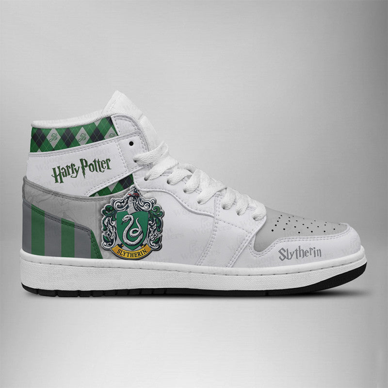 Ideafootwear Slytherin AJ1 High Sneakers Shoes For Men And Women