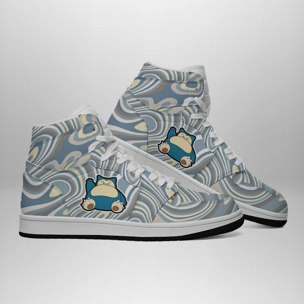 Ideafootwear Snorlax Trippy Pokemon AJ1 High Sneakers Shoes For Men And Women