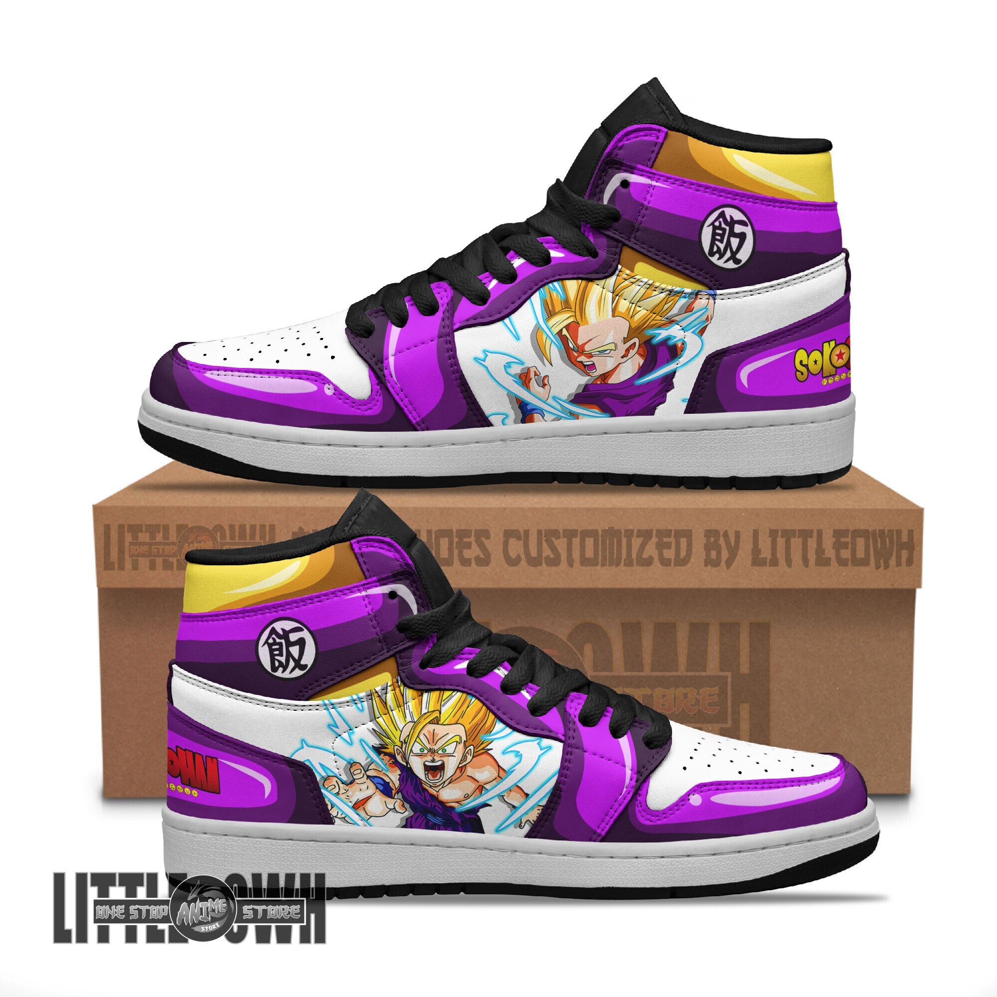 Ideafootwear Son Gohan AJ1 High Sneakers Shoes For Men And Women