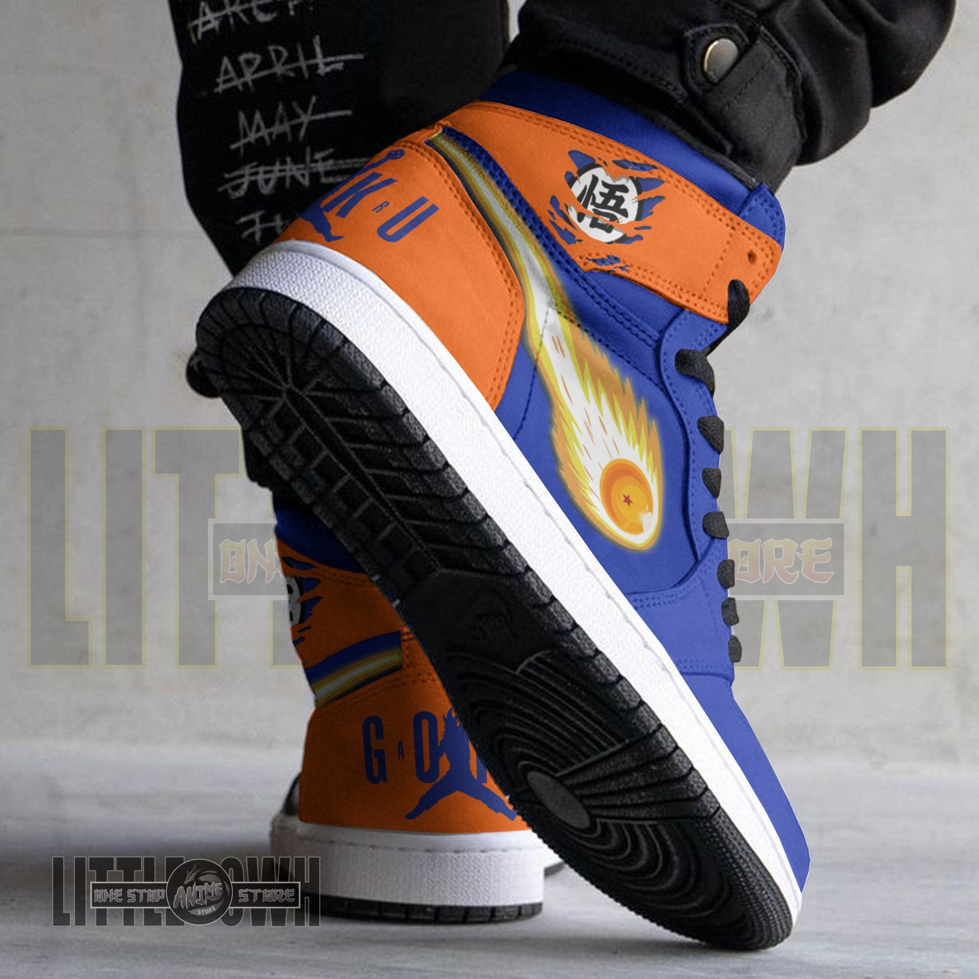 Ideafootwear Son Goku AJ1 High Sneakers Shoes For Men And Women