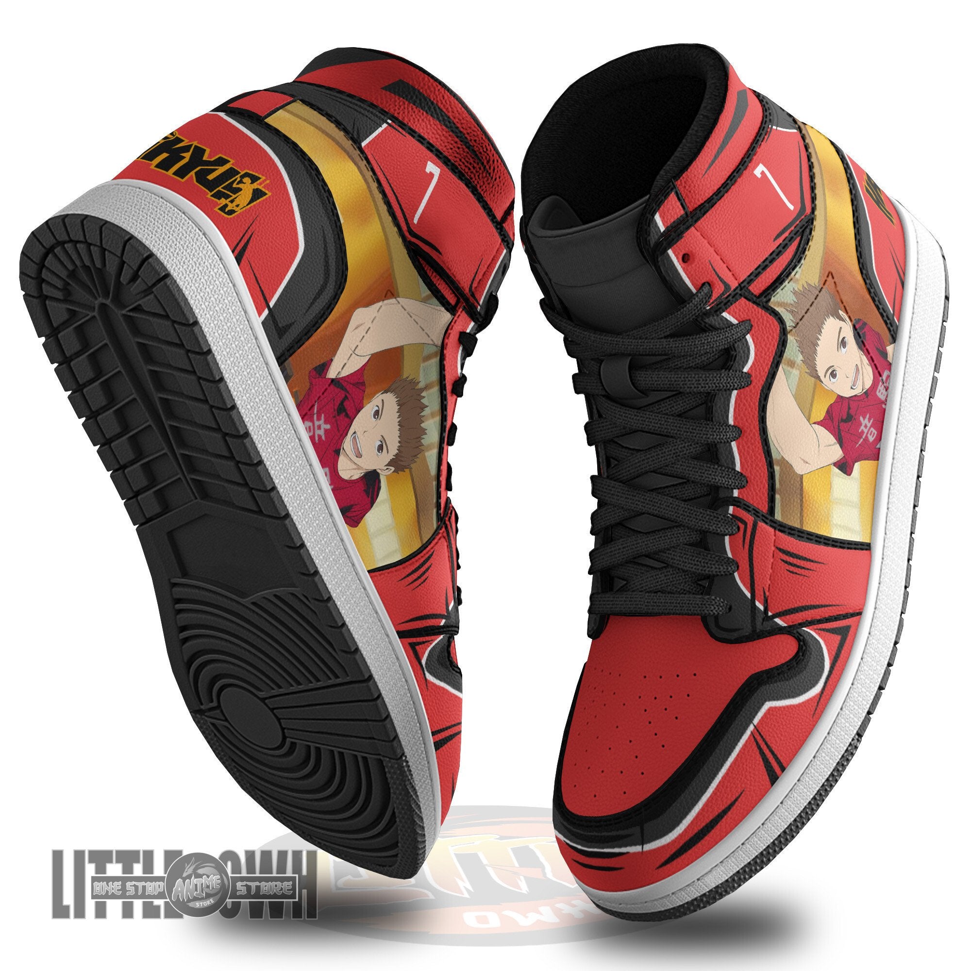 Ideafootwear Sou Inuoka Nekoma AJ1 High Sneakers Shoes For Men And Women