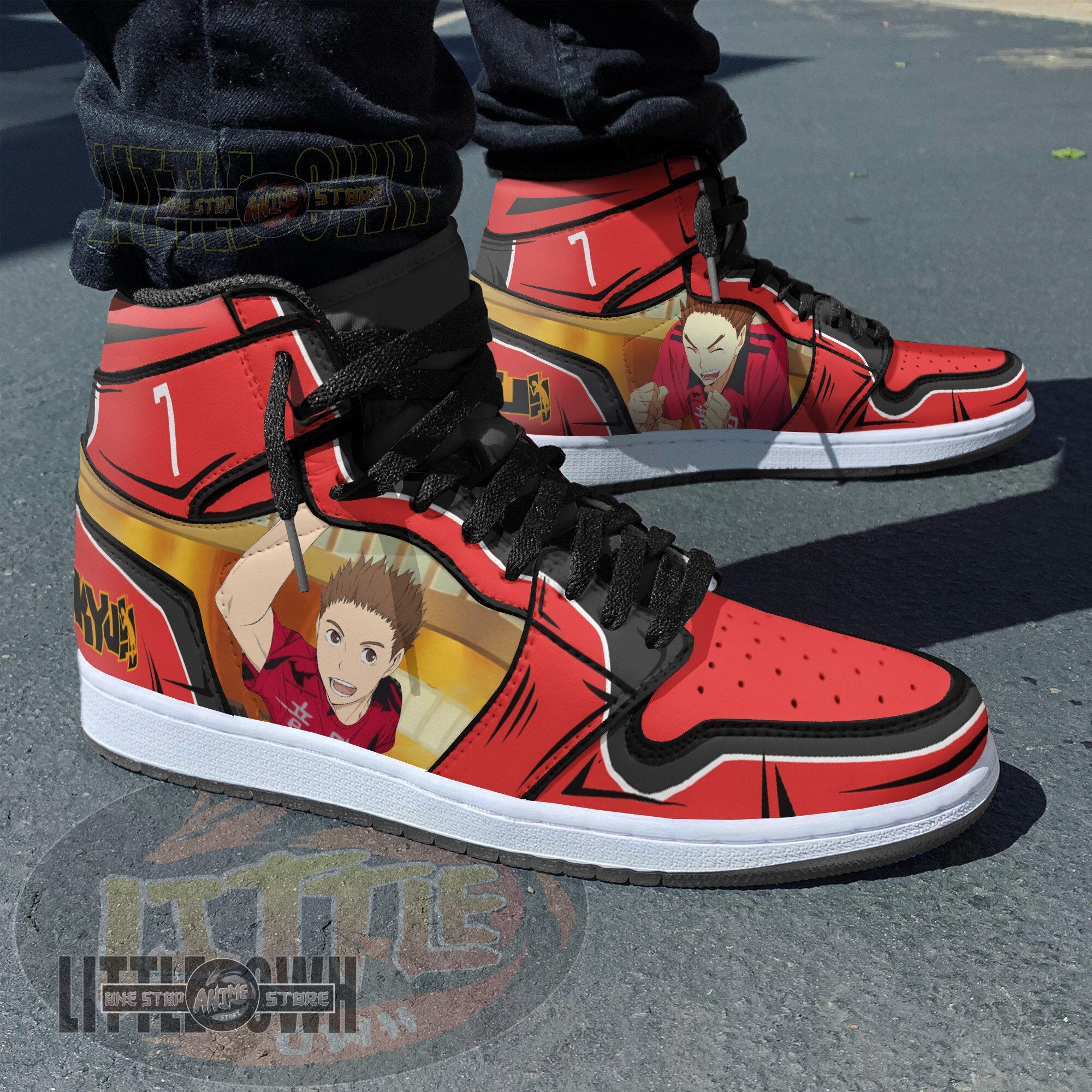 Ideafootwear Sou Inuoka Nekoma AJ1 High Sneakers Shoes For Men And Women