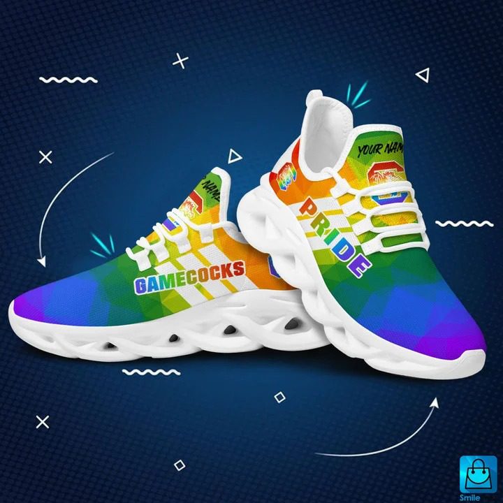 Ideafootwear South Carolina Gamecocks Max Soul Shoes Sneakers For Men And Women