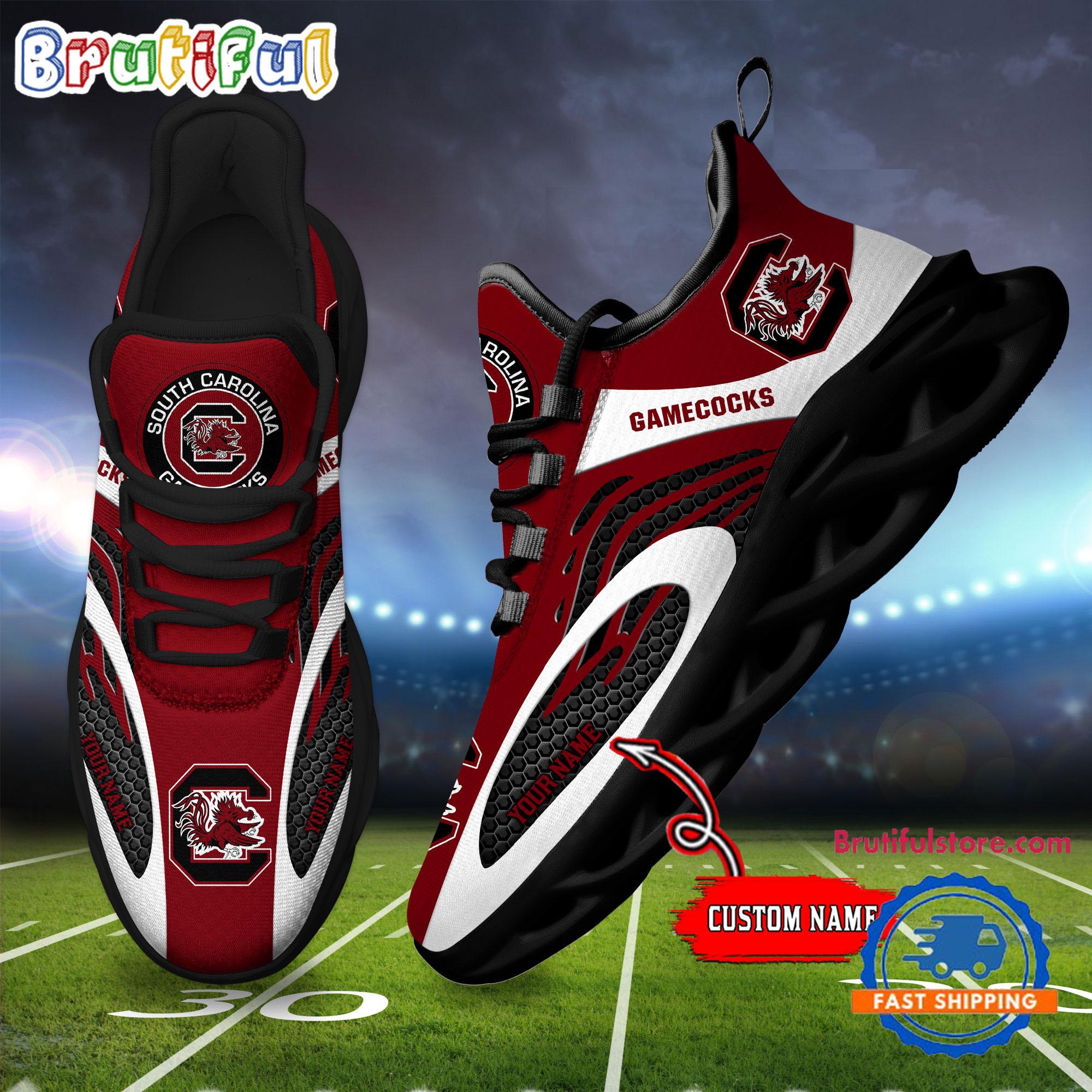 Ideafootwear South Carolina Gamecocks Max Soul Shoes Sneakers For Men And Women