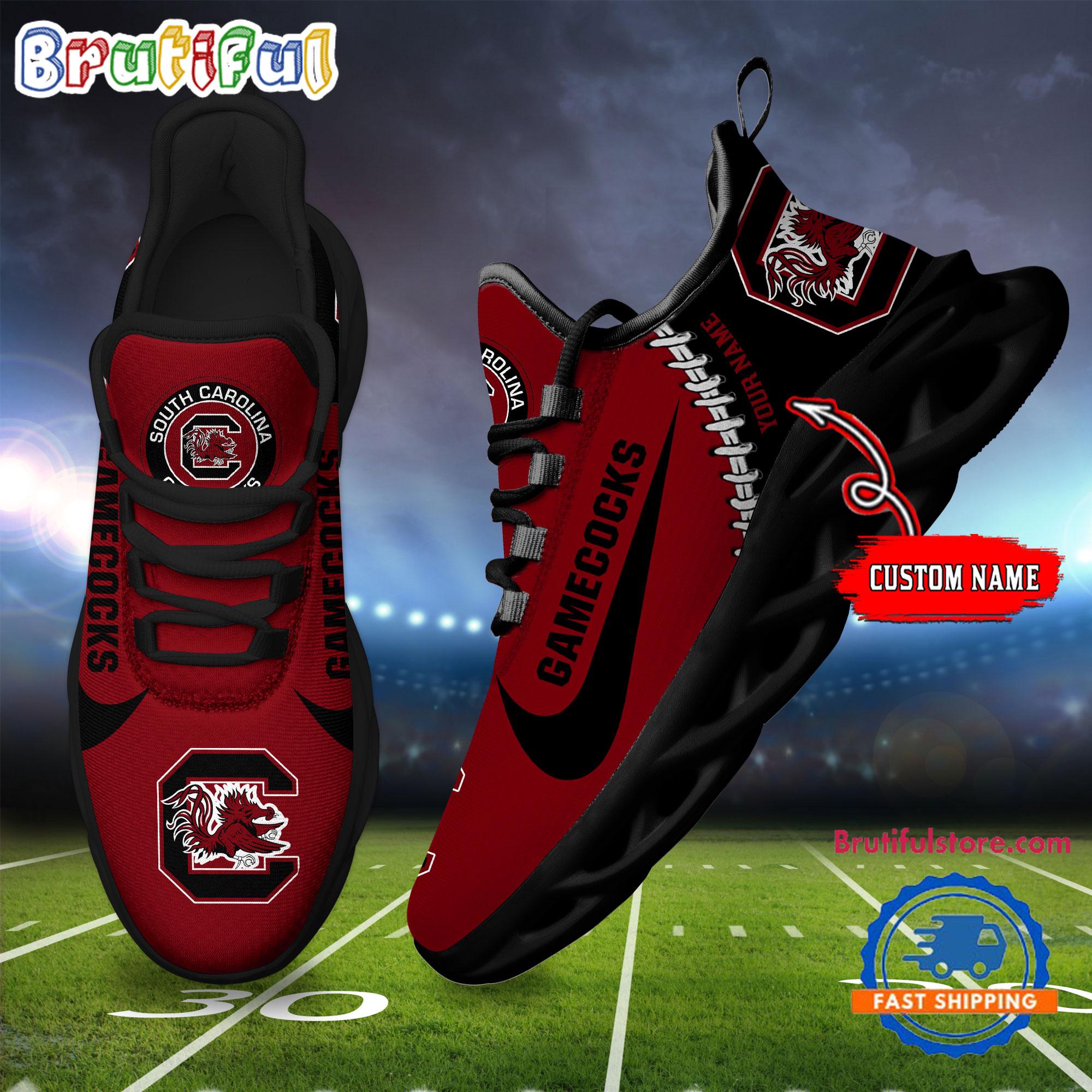 Ideafootwear South Carolina Gamecocks Max Soul Shoes Sneakers For Men And Women