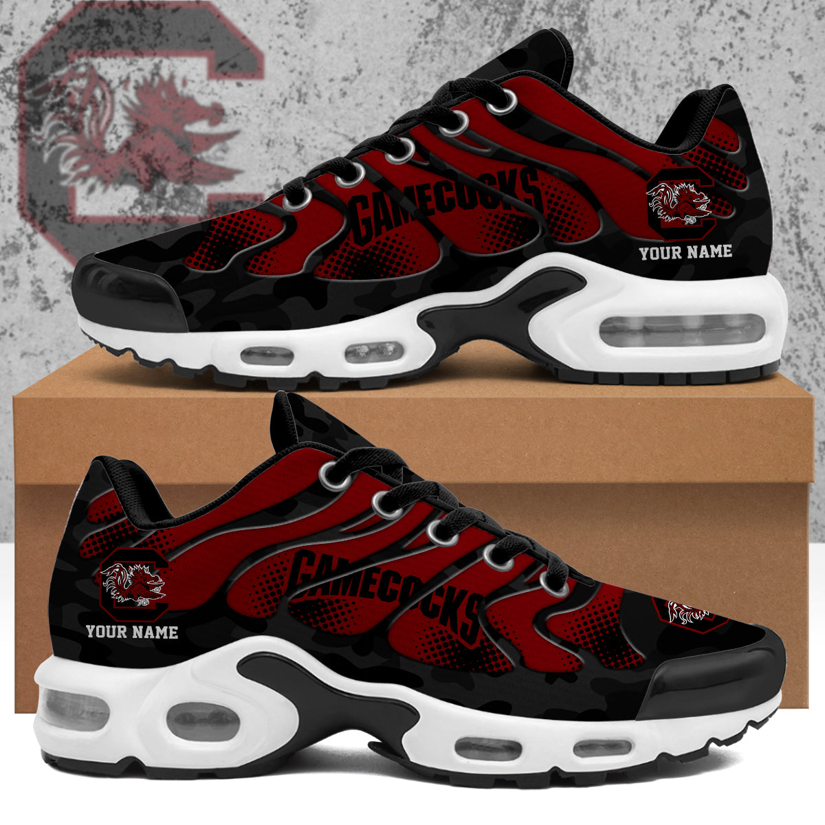 Ideafootwear South Carolina Gamecocks TN Shoes Sneakers For Men And Women