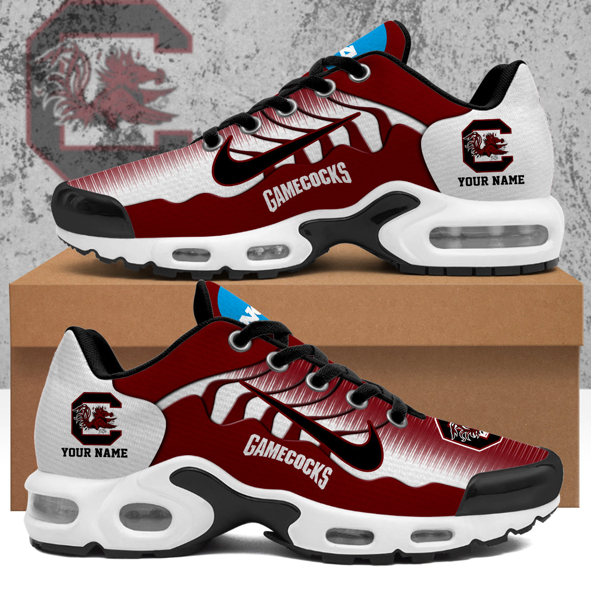 Ideafootwear South Carolina Gamecocks TN Shoes Sneakers For Men And Women