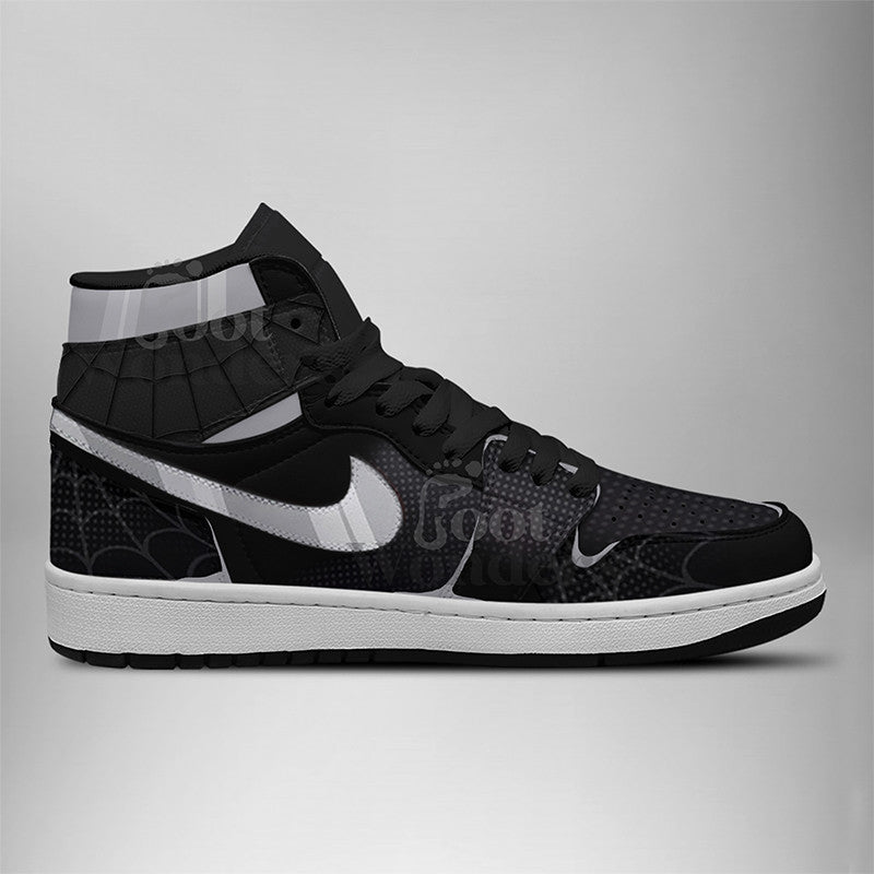Ideafootwear Spider Noir AJ1 High Sneakers Shoes For Men And Women