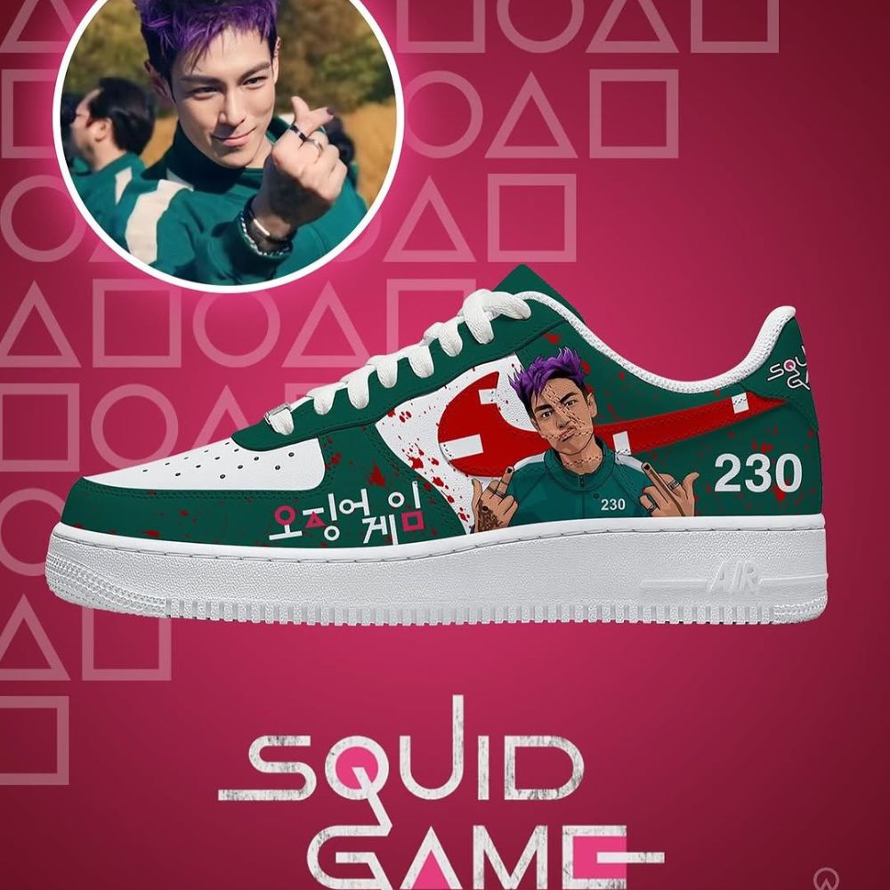 Ideafootwear Squid Game V5 Air Low-Top Sneakers Shoes For Men And Women 1