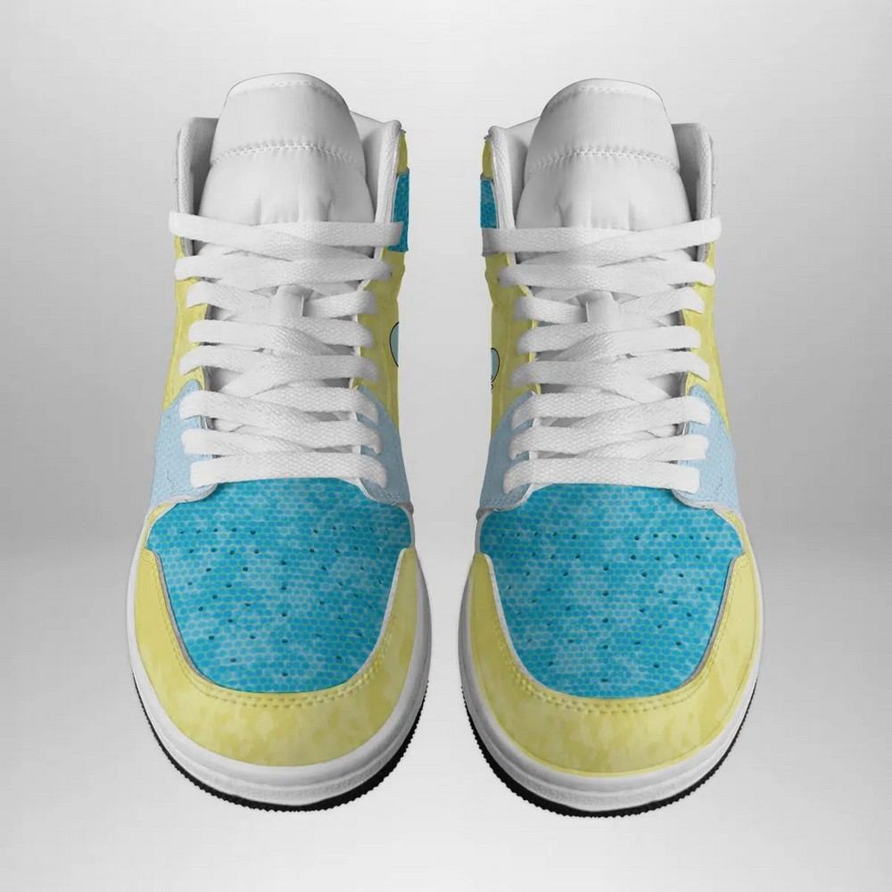 Ideafootwear Squirtle Attack Pokemon AJ1 High Sneakers Shoes For Men And Women