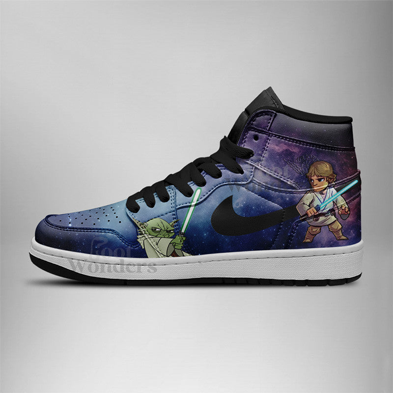 Ideafootwear Star Wars AJ1 High Sneakers Shoes For Men And Women