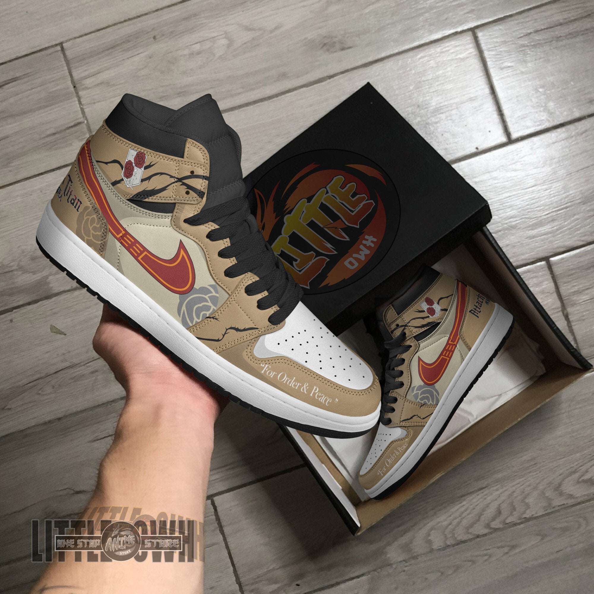 Ideafootwear Stationary Guard AJ1 High Sneakers Shoes For Men And Women