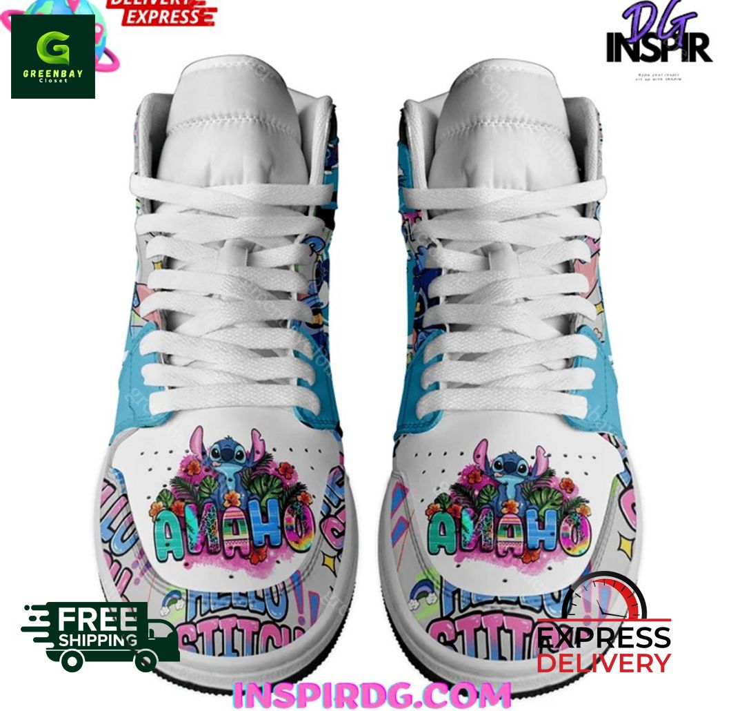 Ideafootwear Stitch AJ1 High Sneakers Shoes For Men And Women