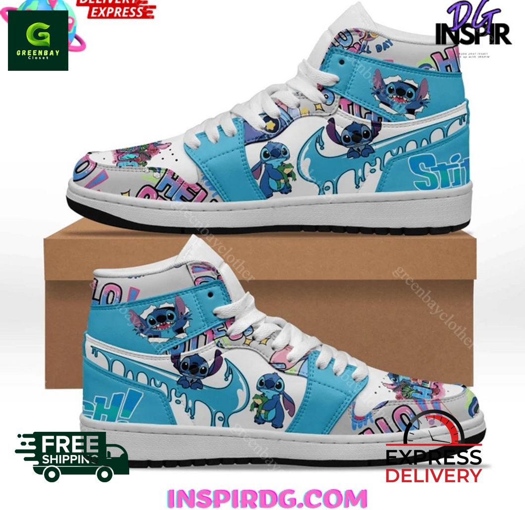 Ideafootwear Stitch AJ1 High Sneakers Shoes For Men And Women