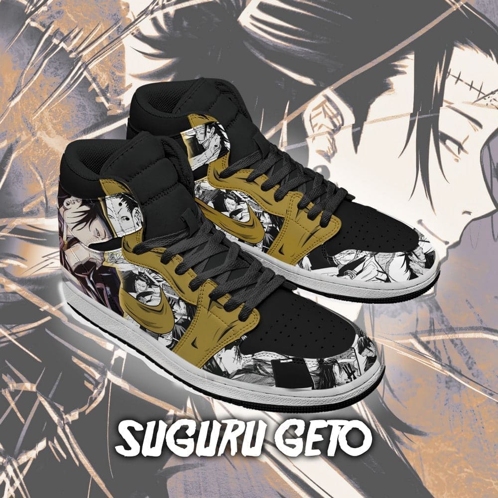 Ideafootwear Suguru Geto AJ1 High Sneakers Shoes For Men And Women