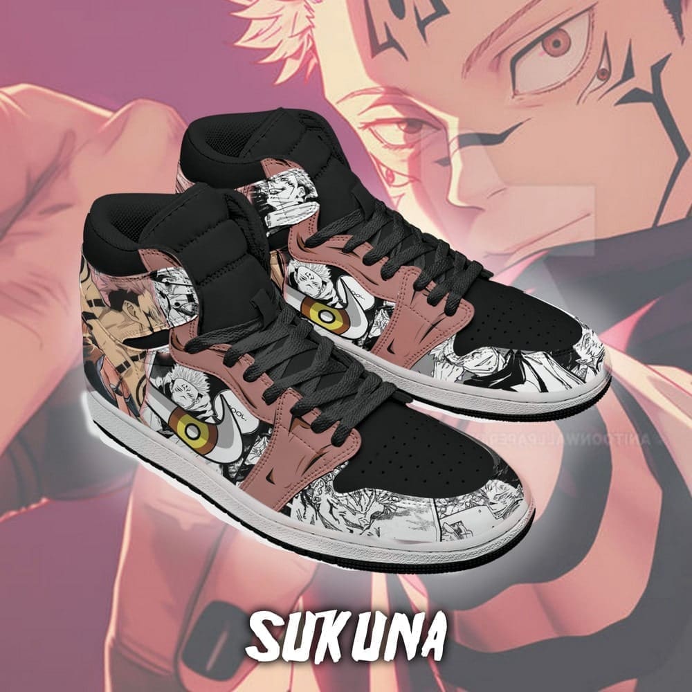 Ideafootwear Sukuna AJ1 High Sneakers Shoes For Men And Women