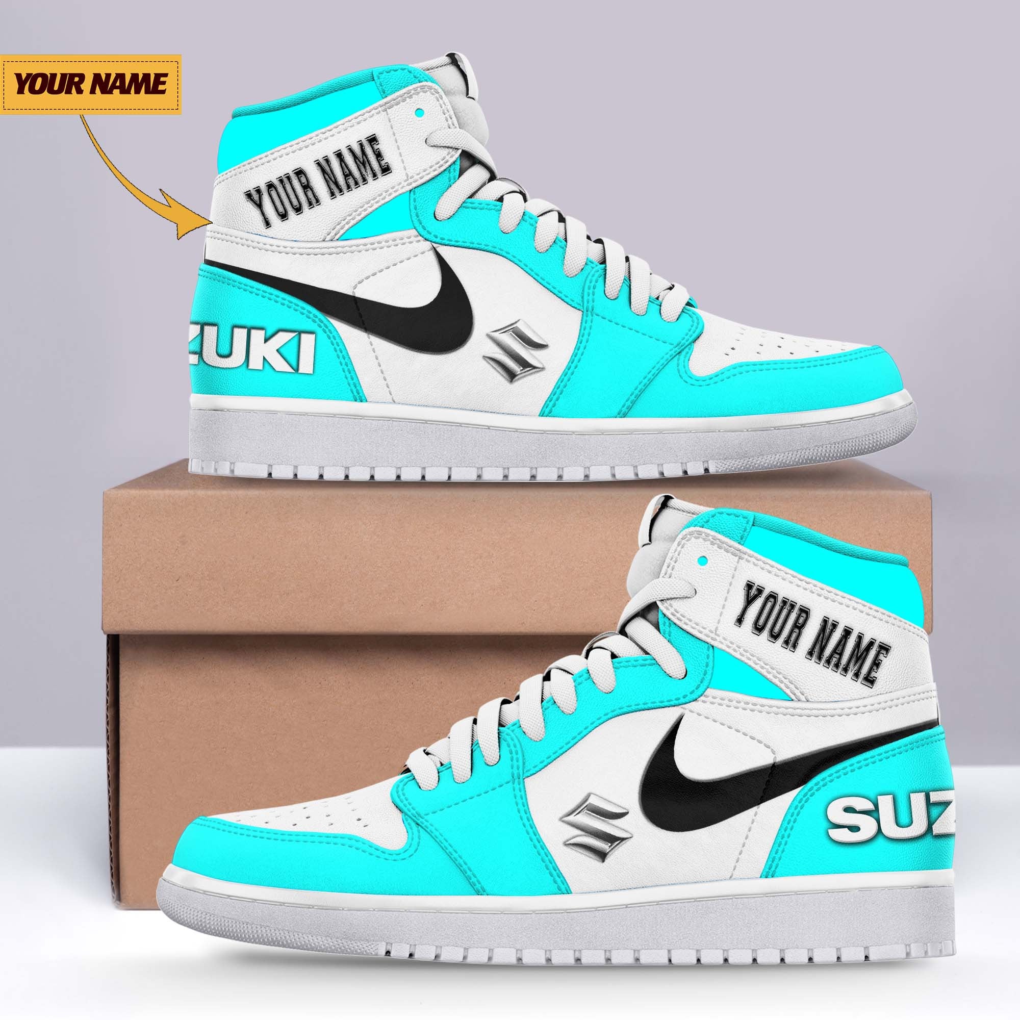Ideafootwear Suzuki AJ1 High Sneakers Shoes For Men And Women