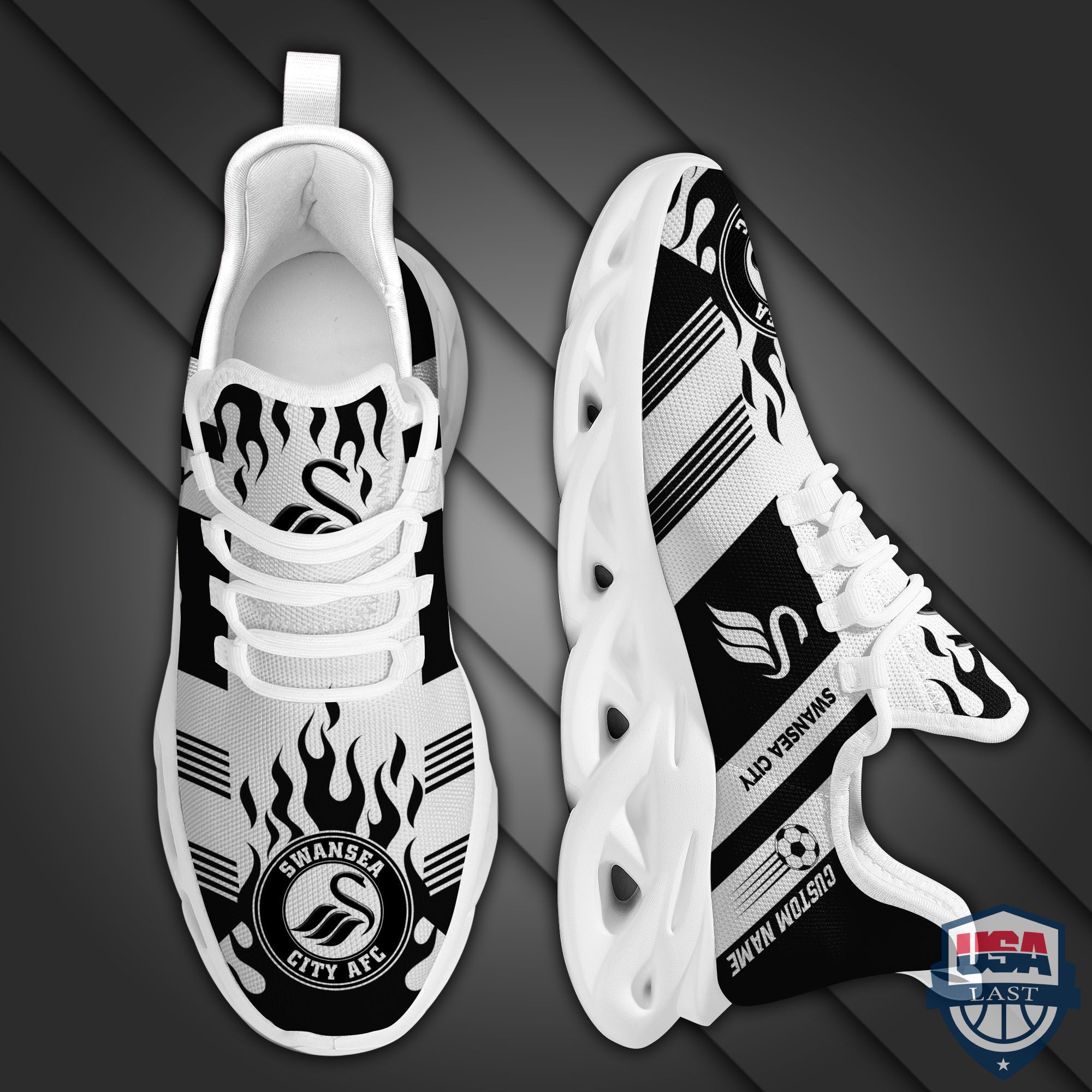 Ideafootwear Swansea City Max Soul Shoes Sneakers For Men And Women