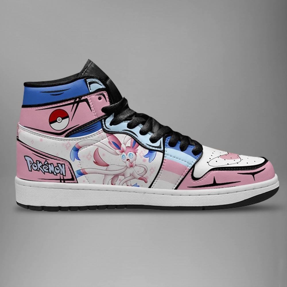 Ideafootwear Sylveon AJ1 High Sneakers Shoes For Men And Women