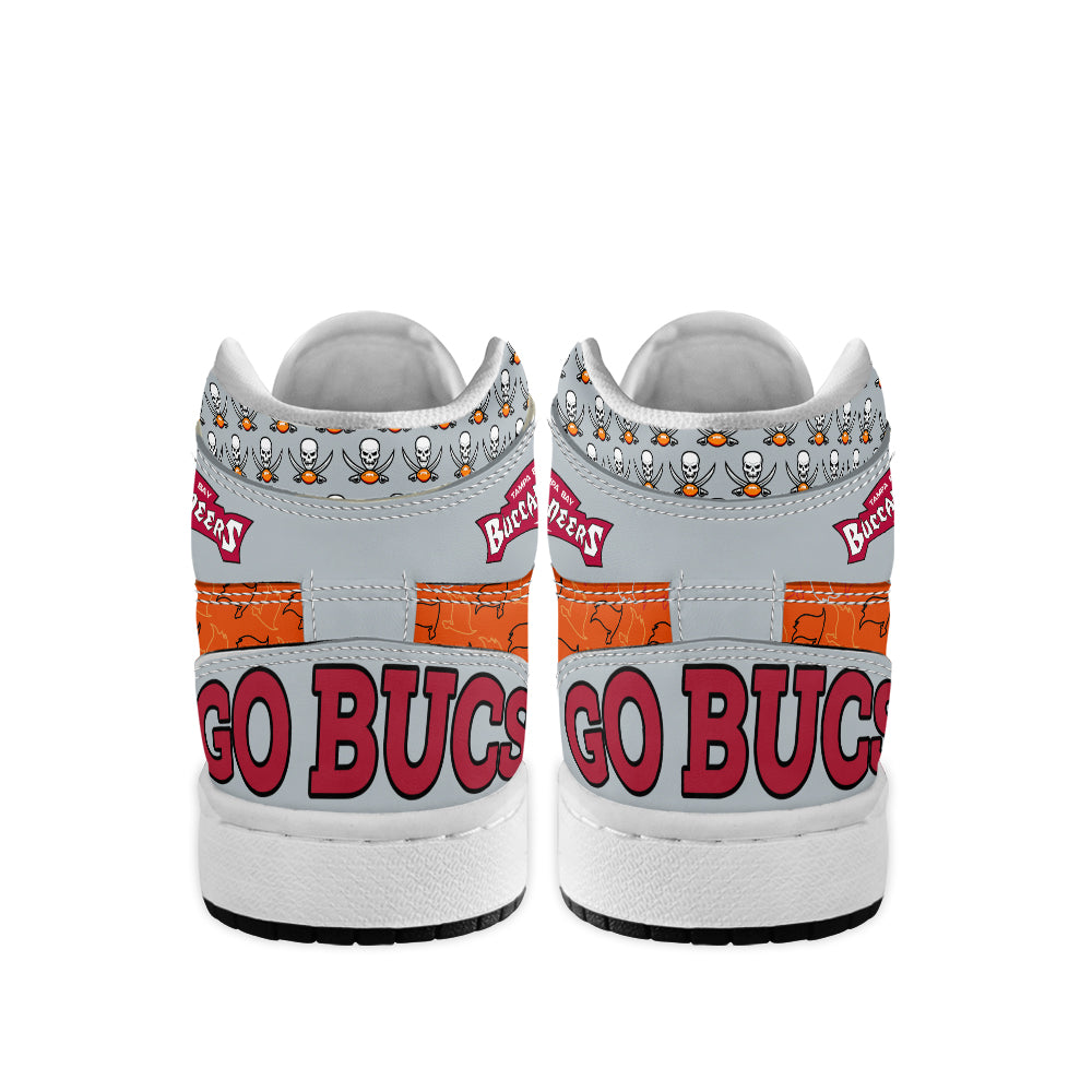 Ideafootwear Tampa Bay Buccaneers AJ1 High Sneakers Shoes For Men And Women