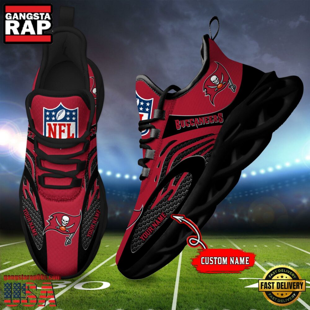 Ideafootwear Tampa Bay Buccaneers Max Soul Shoes Sneakers For Men And Women