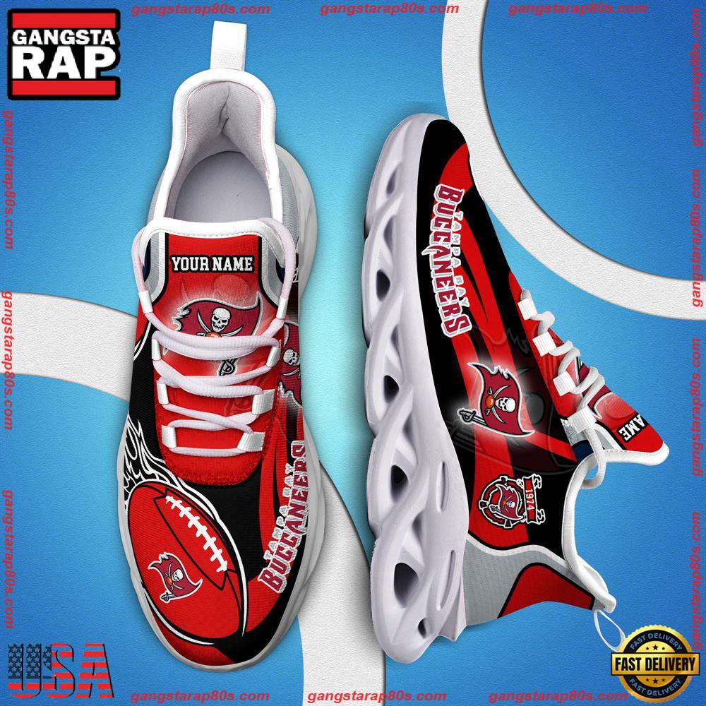 Ideafootwear Tampa Bay Buccaneers Max Soul Shoes Sneakers For Men And Women