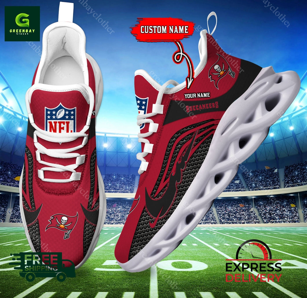 Ideafootwear Tampa Bay Buccaneers Max Soul Shoes Sneakers For Men And Women