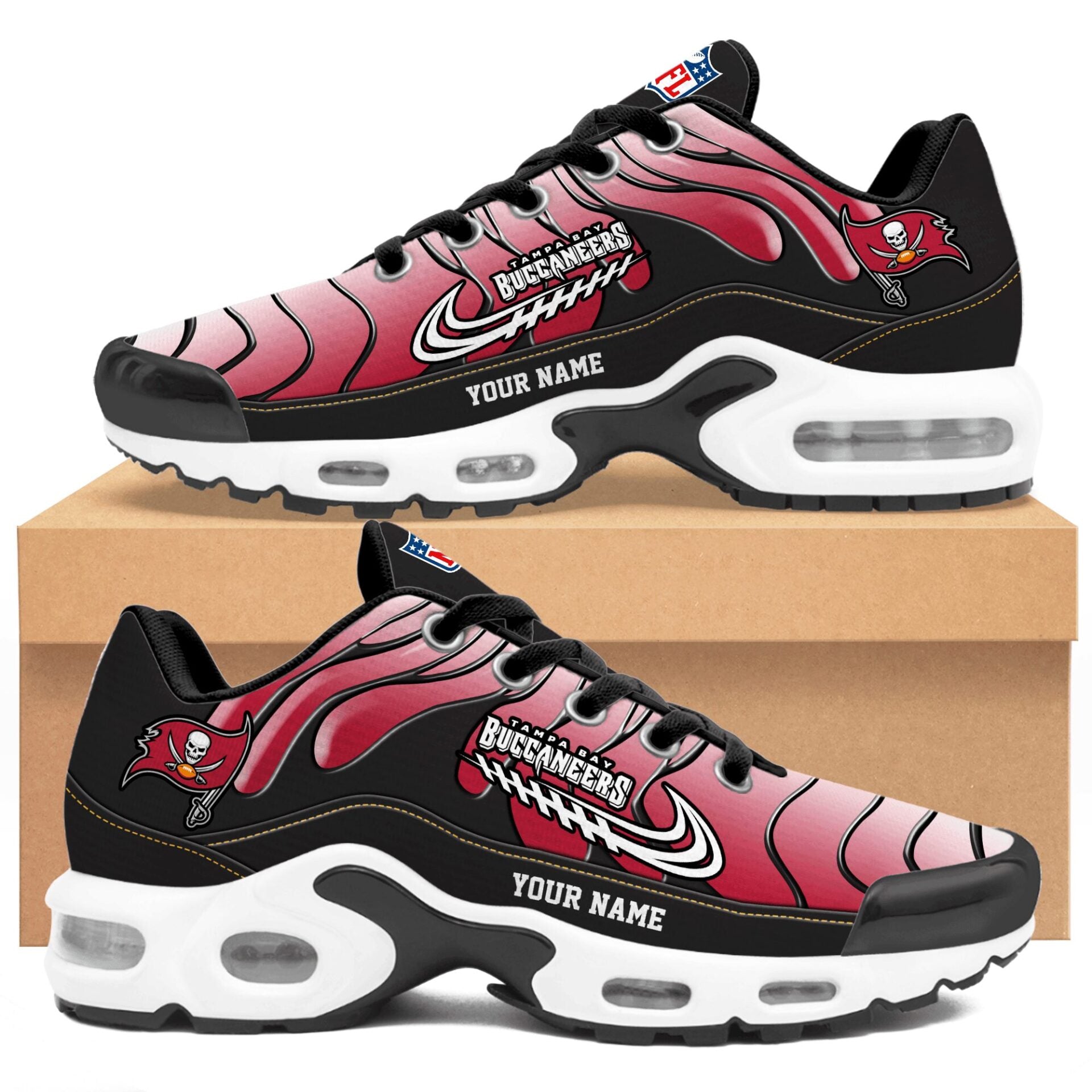 Ideafootwear Tampa Bay Buccaneers TN Shoes Sneakers For Men And Women
