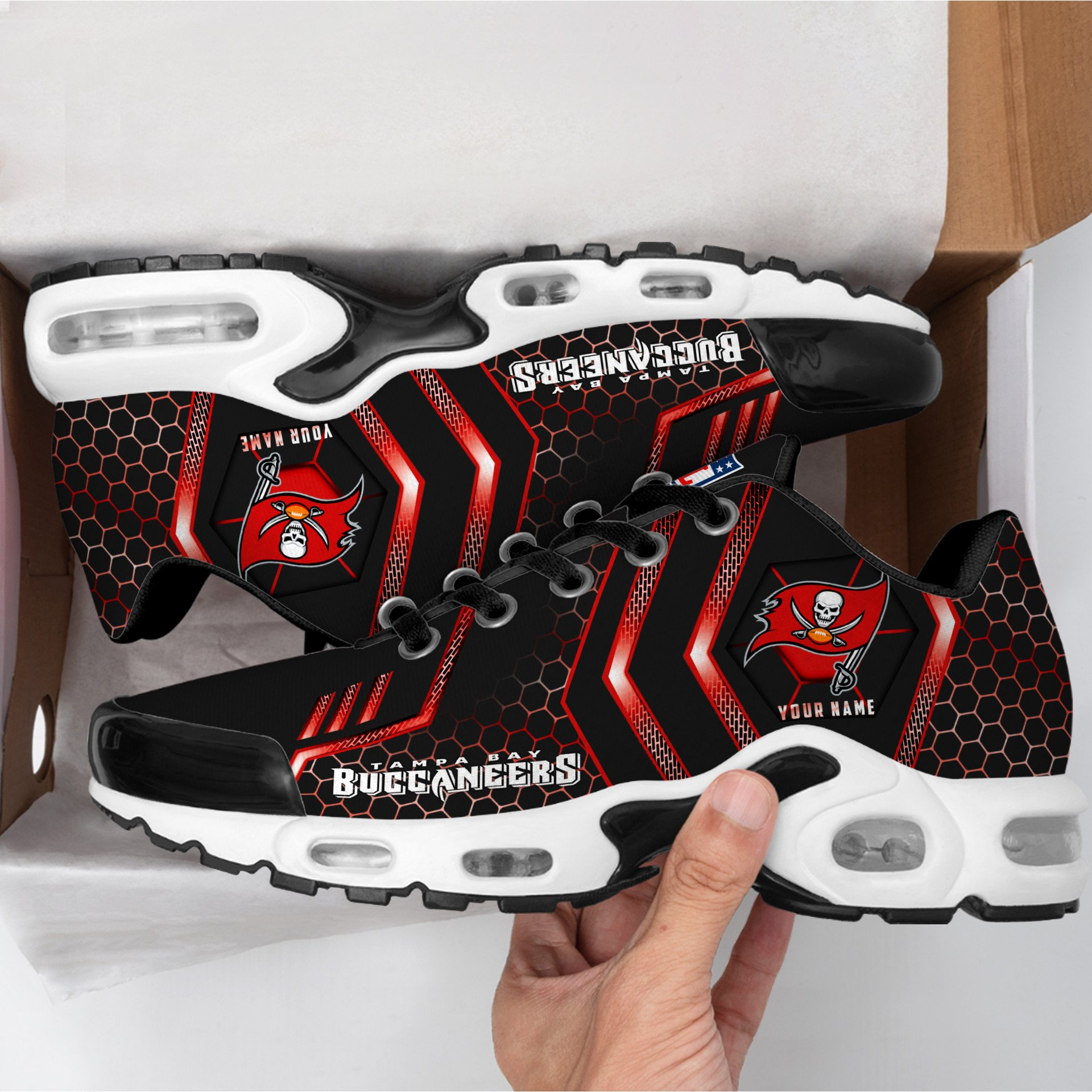 Ideafootwear Tampa Bay Buccaneers TN Shoes Sneakers For Men And Women