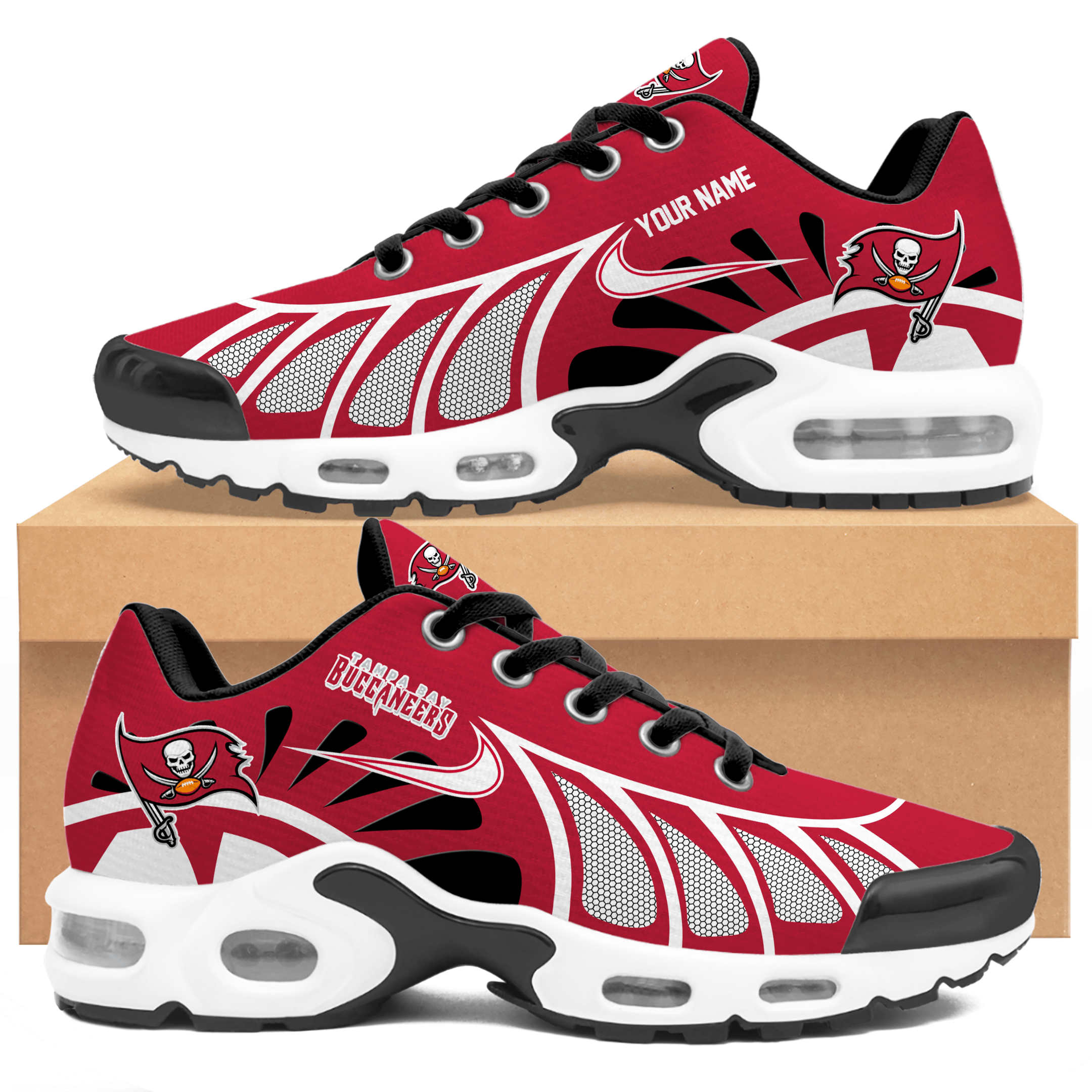 Ideafootwear Tampa Bay Buccaneers TN Shoes Sneakers For Men And Women