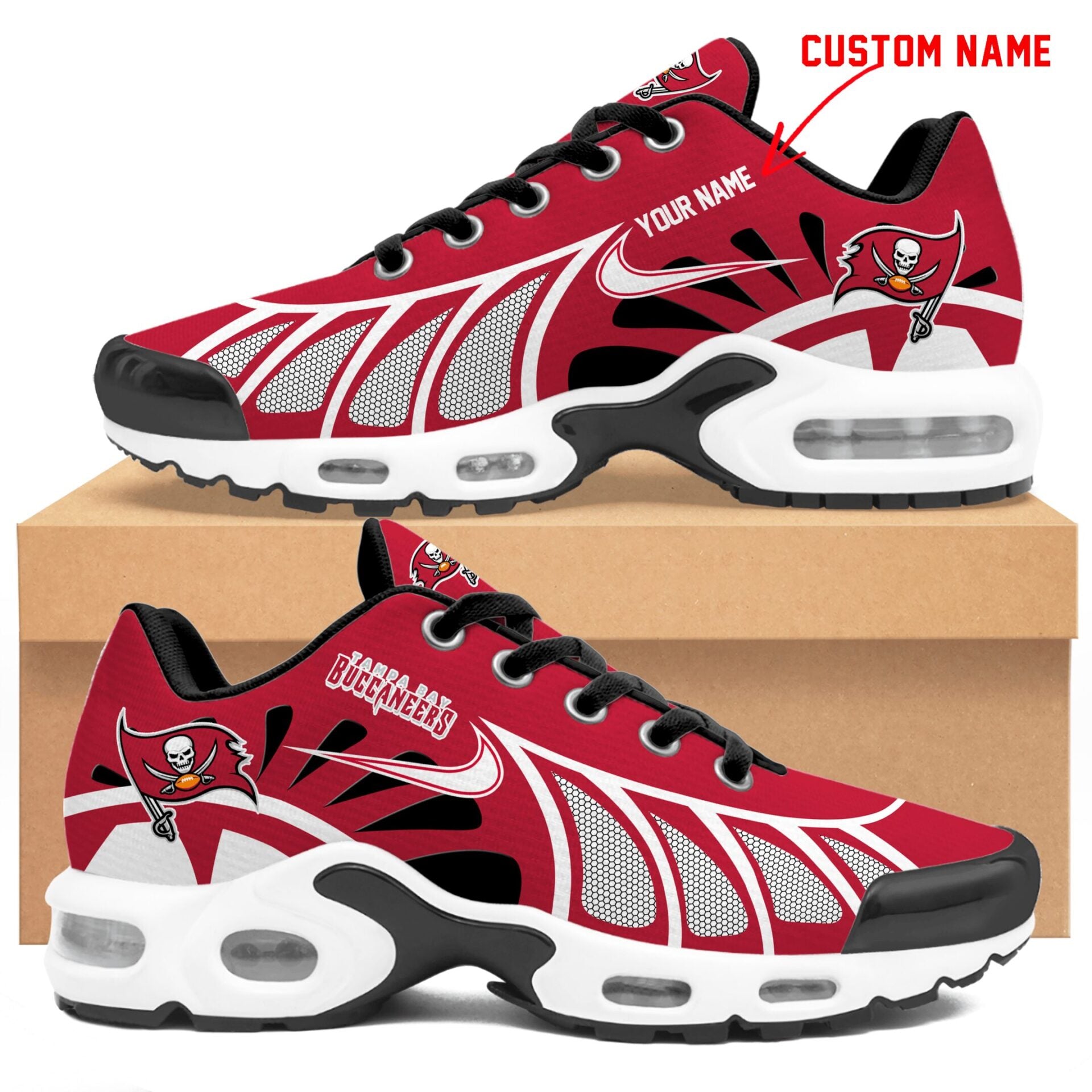 Ideafootwear Tampa Bay Buccaneers TN Shoes Sneakers For Men And Women