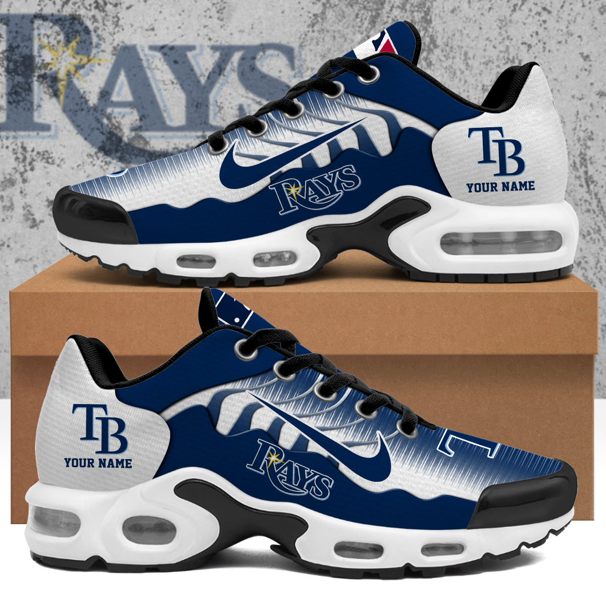 Ideafootwear Tampa Bay Rays TN Shoes Sneakers For Men And Women