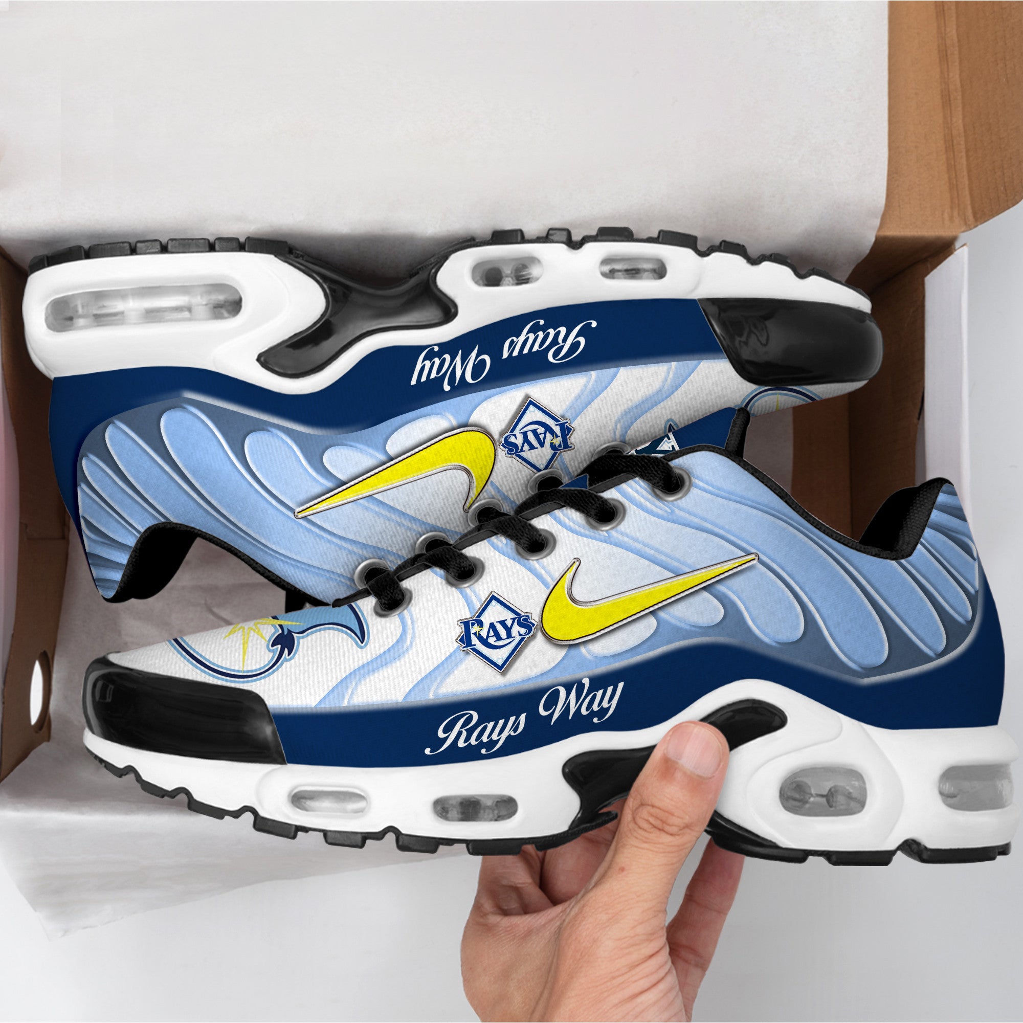 Ideafootwear Tampa Bay Rays TN Shoes Sneakers For Men And Women