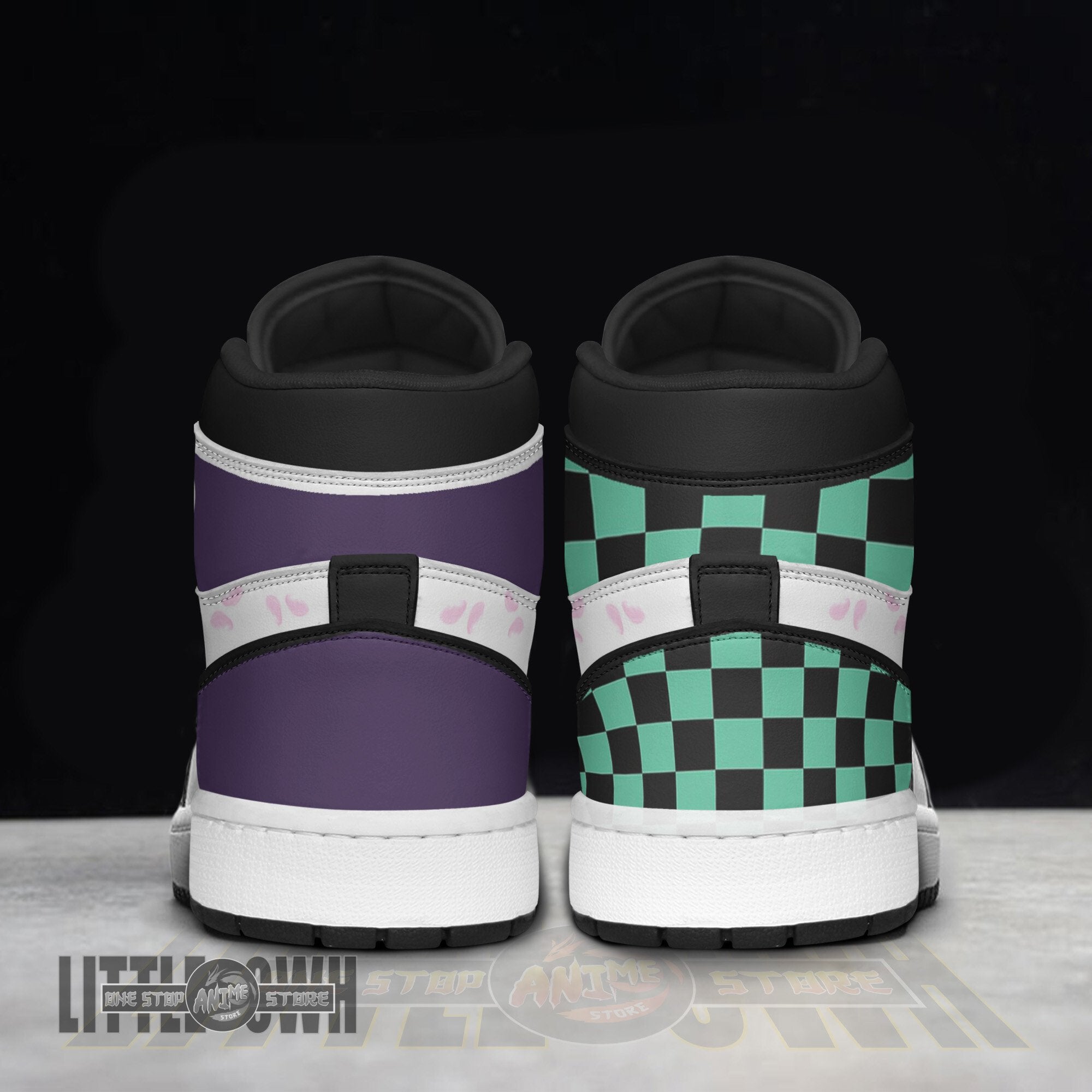 Ideafootwear Tanjiro Kanao AJ1 High Sneakers Shoes For Men And Women