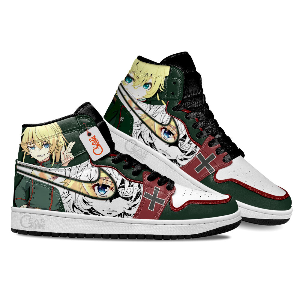 Ideafootwear Tanya Degurechaff AJ1 High Sneakers Shoes For Men And Women